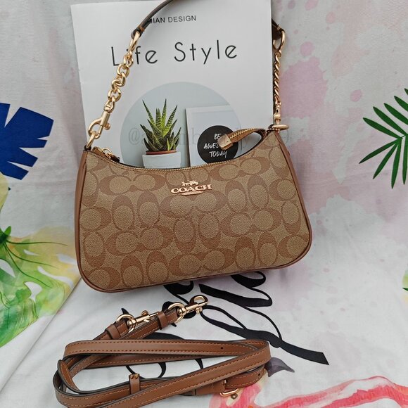 Coach Teri shoulder bag brown - Picture 1 of 11